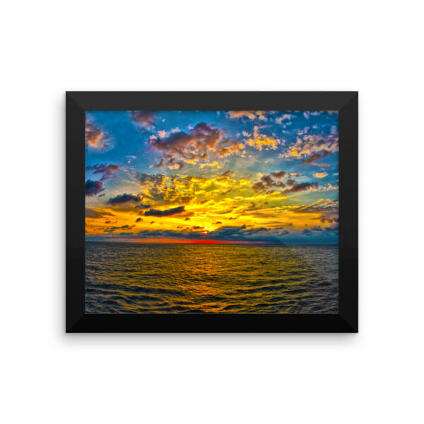 Sun Rise. Enhanced Matte Framed Poster