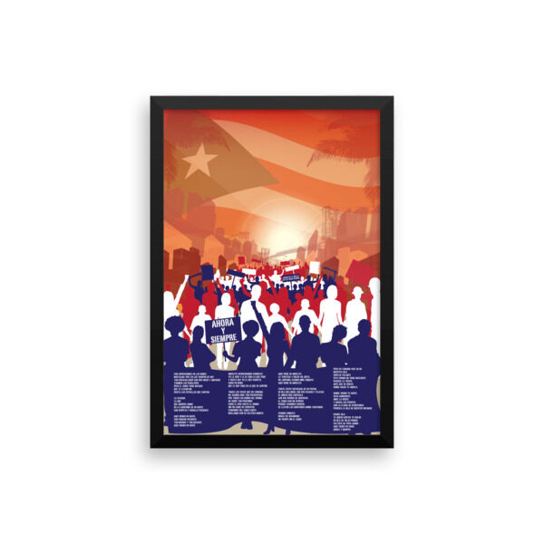 Ahora Y Siempre. Enhanced Matte Paper Framed Poster