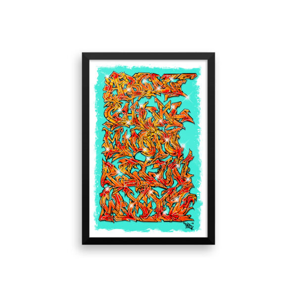 Orios Designs Alphabets. Enhanced Matte Paper Framed Poster