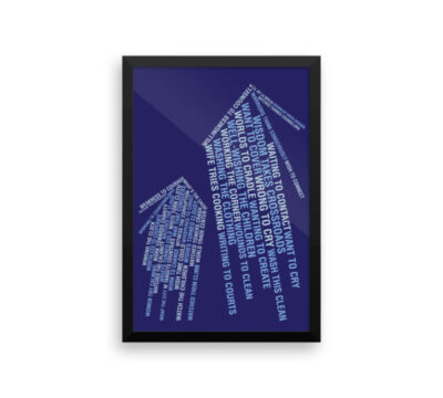 WTC. Enhanced Matte Paper Framed Poster