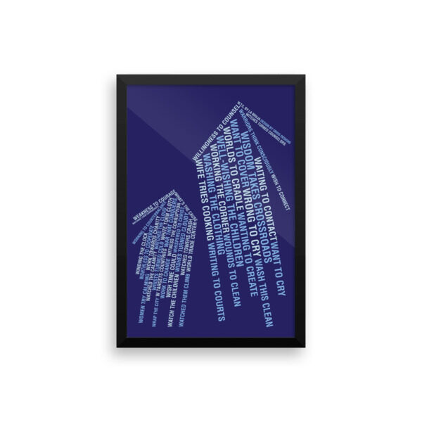 WTC. Enhanced Matte Paper Framed Poster