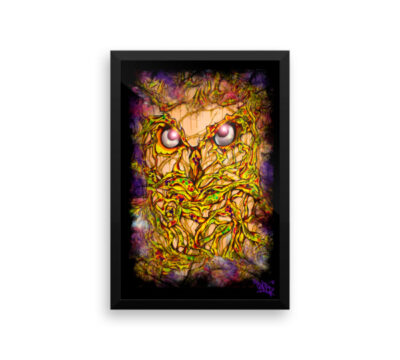 Night Owl. Enhanced Matte Paper Framed Poster