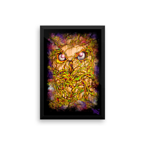 Night Owl. Enhanced Matte Paper Framed Poster