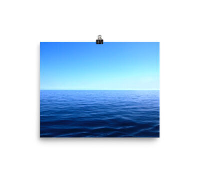 Blue Water. Premium Luster Photo Paper Poster