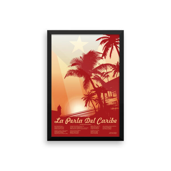 La Perla Del Caribe. Enhanced Matte Paper Framed Poster