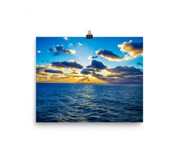 A new day on the horizon. Premium Luster Photo Paper Poster