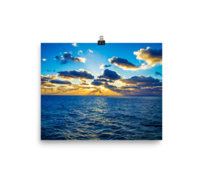 A new day on the horizon. Premium Luster Photo Paper Poster