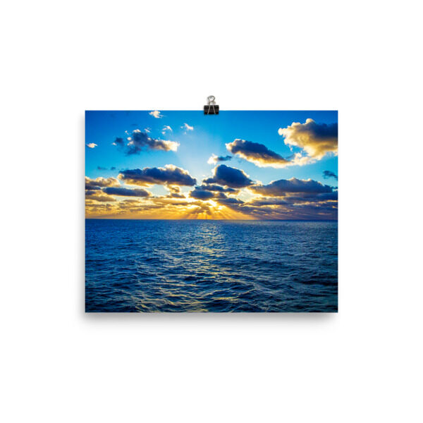 A new day on the horizon. Premium Luster Photo Paper Poster