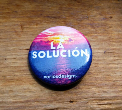 La Solución (The Solution) Pin-Back Buttons