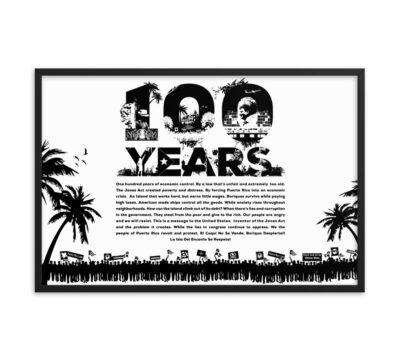 100 Years of The Jones Act - Framed poster