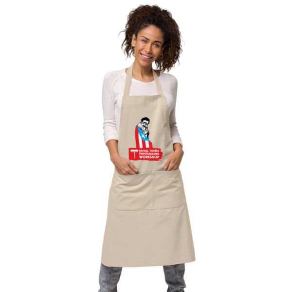 Rafael Tufiño Printmaking Workshop - Orios Designs Exclusive Organic cotton apron